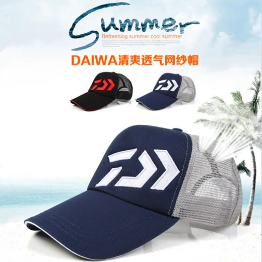 DAIWA Fishing New Summer Sun Cap Breathable Wicking Mesh Visor