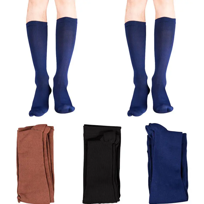 Мужские Компрессионные носки, прочные, циркуляционные, ортопедические, поддерживающие нейлоновые чулки