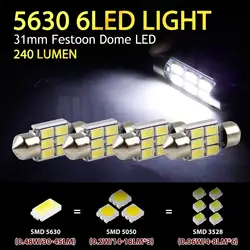 4x31 мм 6 SMD гирлянда 5630 салона Купол Географические карты лампочки Глобусы Canbus унций