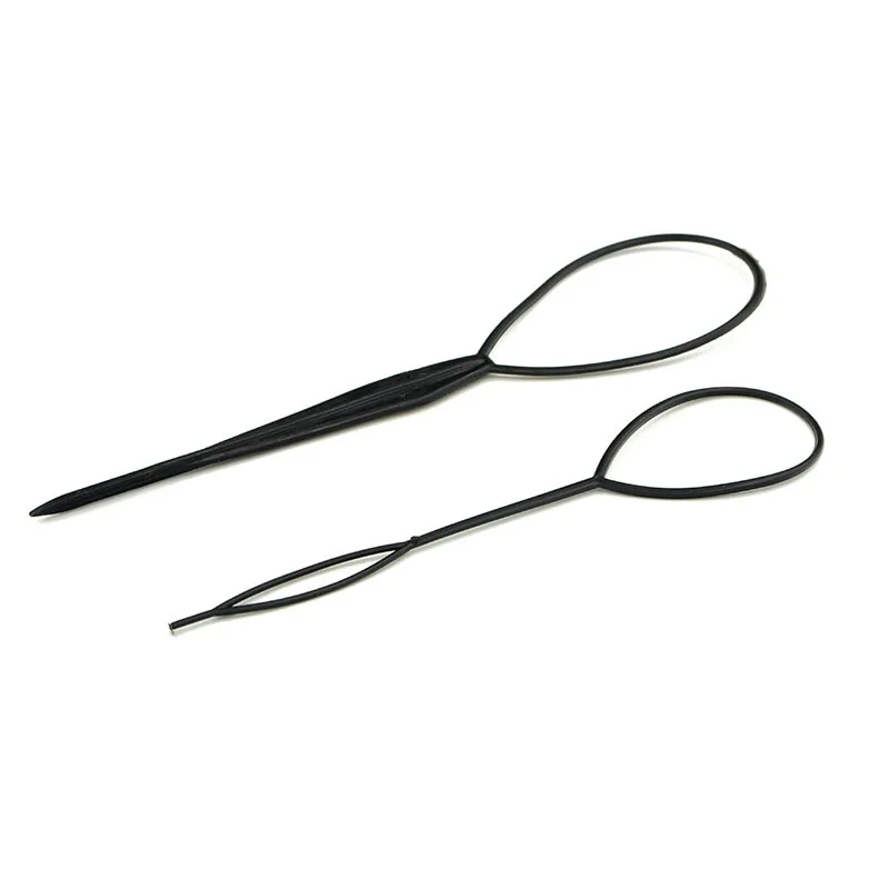 4pcs/set Hair Styling Accessories Set Braiders Hair Pin Bun Roller Maker Hair Braiding Twist Curler Styling Tool Black