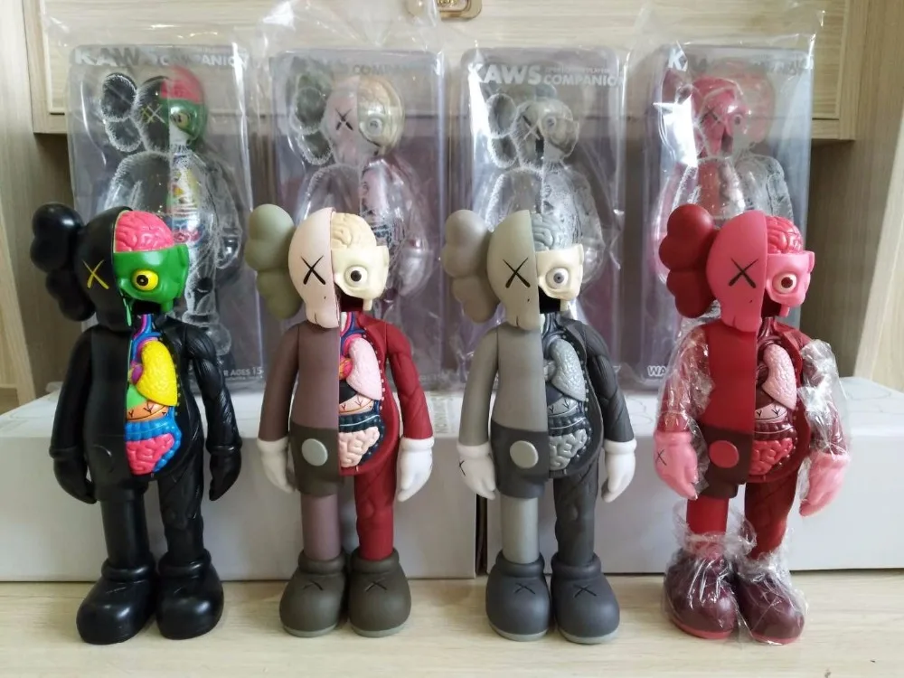 

11 Inch Originalfake KAWS Dissected Companion Open Edition Art Fashion Toy Original Fake With Retail Box Decoration