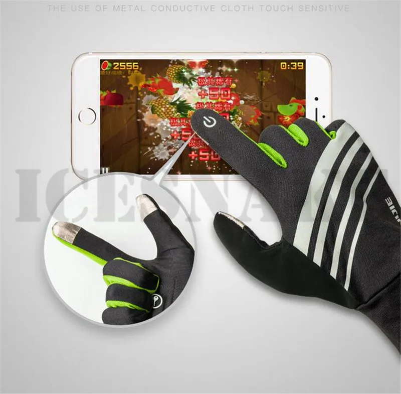 AONIJIE мужские и женские водонепроницаемые перчатки с сенсорным экраном Зимние перчатки для бега, велоспорта, пешего туризма ветрозащитные непромокаемые перчатки