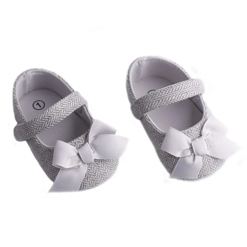 

New Baby's First Walker Shoes Sweet Bow Retro Baby Toddler Shoes Non-Slip Soft Forefoot Baby Shoes Girl