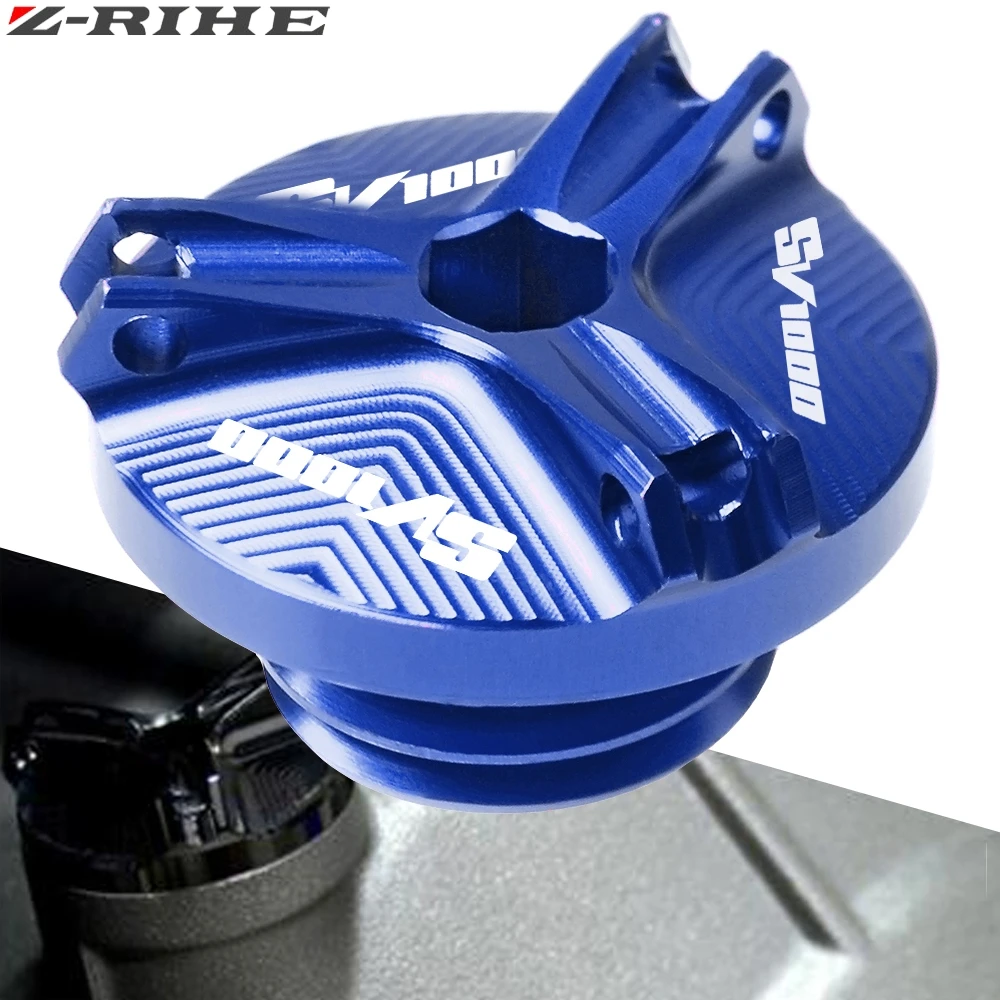 

For Suzuki SV650 SV 650 S SV1000 SV 1000 Motorcycle Accessories FOR SV 1000 Engine Oil Drain Plug Sump Nut Cup Plug Cover SV1000