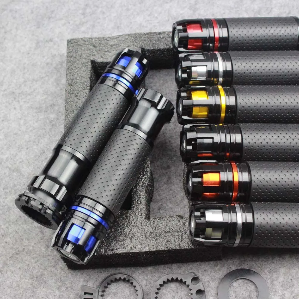 

7/8'' Motorcycle Handle bar Caps / Handlebar Grips CNC 22MM Universal Street & Racing Moto Racing Grips free shipping