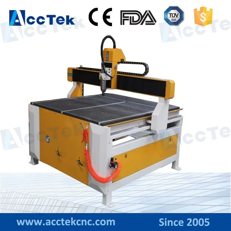 

Jinan AccTek cheaper 3 axis water cooled motor spindle AKG1212 cnc milling machine for metal