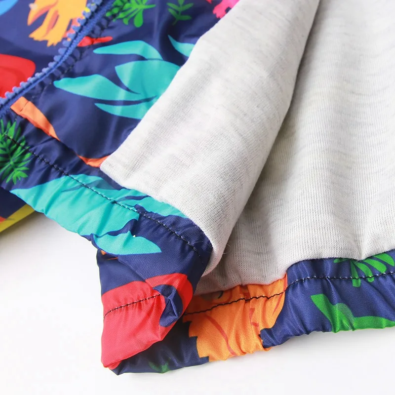 Jaqueta de Algodão para Crianças Dinossauro dos Desenhos Cabolsa para Meninas Roupas dos Miúdos Croal Cherie Meninos Blusão Animados Outono Crianças 80-130cm 5 High Quality Mamãe e Bebê