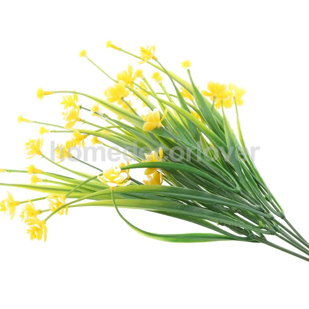 MagiDeal Artificial Greenery Vine Ivy Leaves Grass Camellia Garland Hanging Wedding Party Flower Bunch Bouquet Decor Color PICK