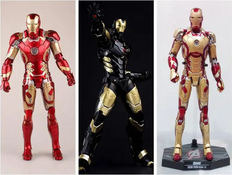 ПВХ экшн фигурки HC Iron Man Mark XLII Gloden игрушки|Игровые и трансформеры| |