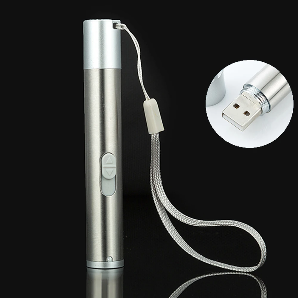 Многофункциональный перезаряжаемый светодиодный ультрафиолетовые фонари мини портативный водонепроницаемый детектор денег лазерный указатель светильник наружный USB флэш-светильник