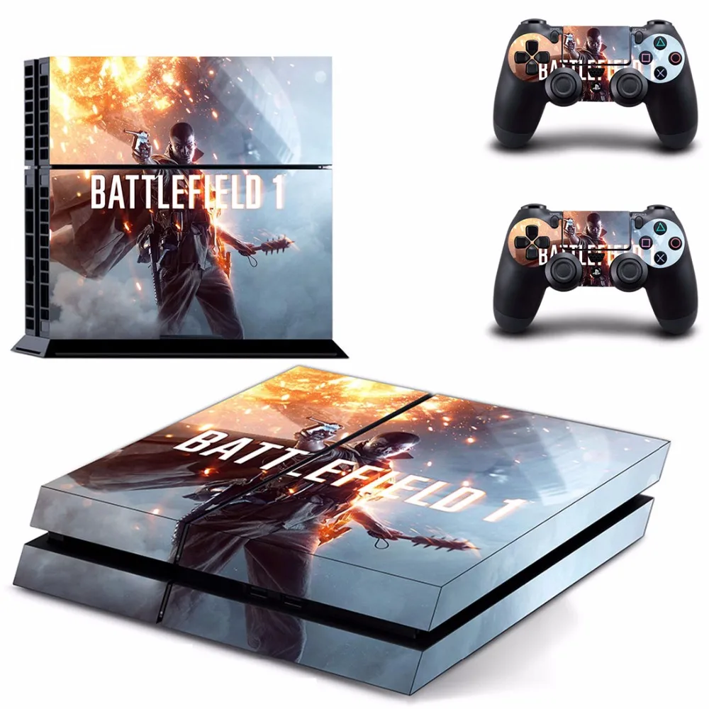 Игра поле боя 1 PS4 кожи Стикеры наклейка для Sony Игровые приставки 4 консоли и 2