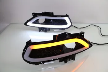 

Osmrk led drl daytime running light for Ford Mondeo 2013-2016 with yellow turn signal and wireless control