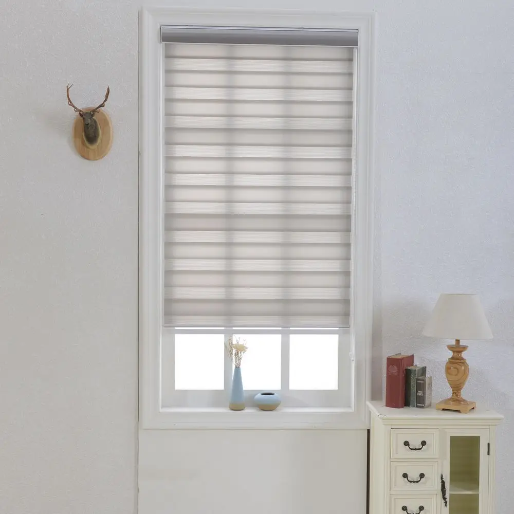 Horizontal Window Sheer Shade Blind Zebra Dual Roller Blinds