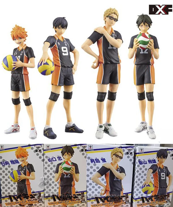 Оригинальный Haikyuu! Экшн фигурка Hinata Syouyou Shoyo kageyama Tobio tsukishima kei DXF 17 см ПВХ