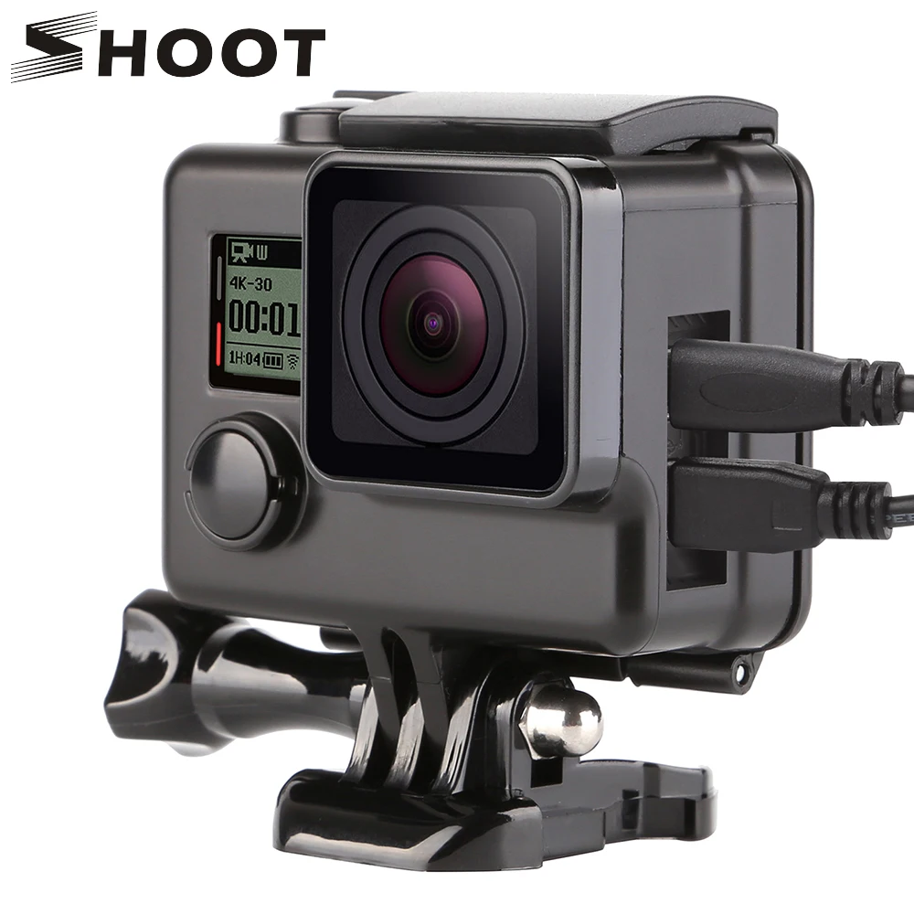 

SHOOT Side Open Protective Housing Case For Gopro Hero 4 3 3+ Action Camera Skeleton Protector Cover For Go Pro 3+ 4 Accessory
