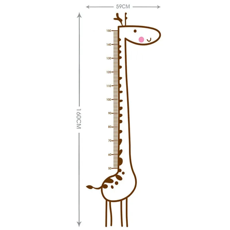 Наклейка на стену с водяным распылителем для детской комнаты, наклейка с таблицей роста для домашнего декора, линейка по высоте, vinilos decorativos para paredes