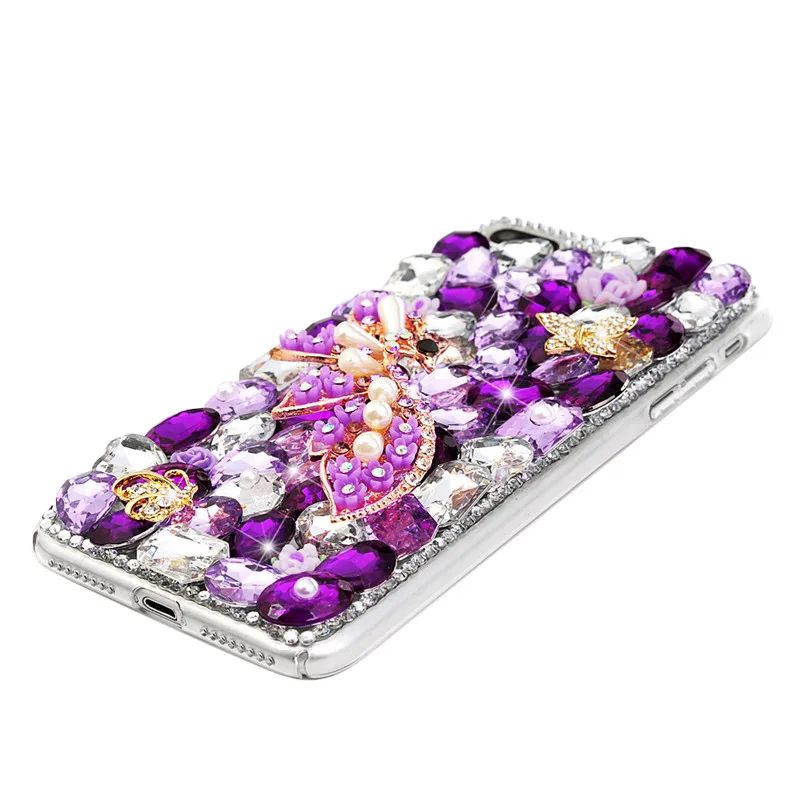 3D блестящие стразы чехол для iphone X 5 5S SE 6 S 7 8 Plus с кристаллами samsung Galaxy S8 + Note 5|case for