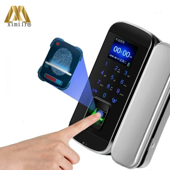 

Frameless Glass Door Lock With Remote Control Fingerprint Door Lock XM-100 Smart Keyless Glass Door Lock