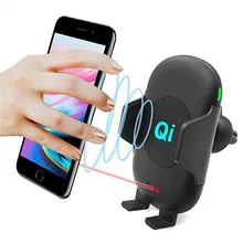Annchep Automotive Computerized Qi Quick Wi-fi Automotive Cellphone Charger for IPhone X Eight Plus Samsung S9 S8 Plus Word Eight with Infrared Sensor