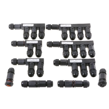 

IP68 Waterproof Electric Screw Connector Plug Socket Wire Adapter 2 Pin 3 Pin