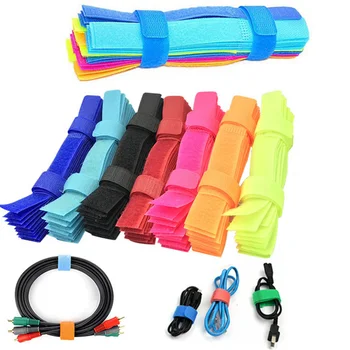 

50/10pcs Cable Organizer Wire Winder Clip Earphone Holder Mouse Cord Protector HDMI Cable Management For iPhone USB Cable