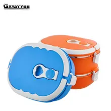 Портативный милый мини Bento Box герметичный из нержавеющей стали тепловой Ланч-бокс дети Пикник еда контейнер для хранения детей столовая посуда