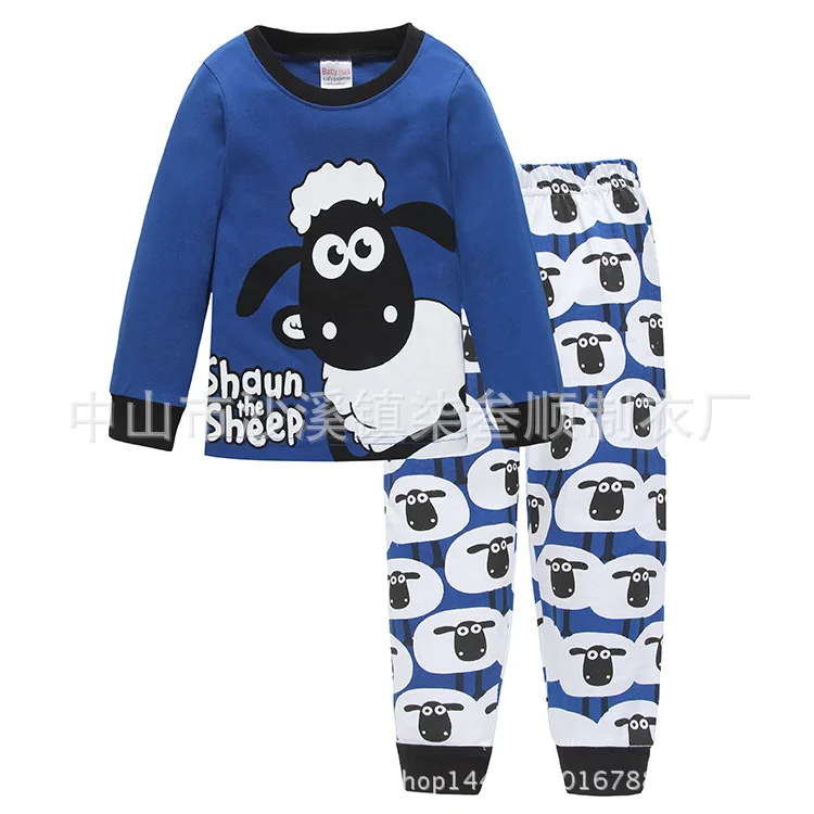 Популярный комплект одежды для мальчиков детская весенне-летняя одежда пижама с рисунками модная пижама для младенцев комплект одежды для детей 2–7 лет - Цвет: Темно-серый