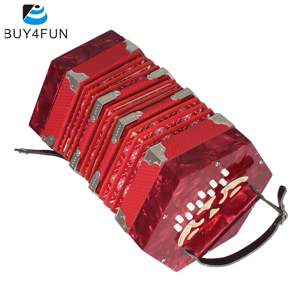 High Quality Concertina Accordion 20 Button 40 Reed Anglo Style with