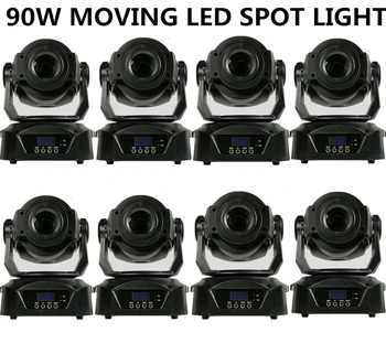 

8pcs / 90W Moving Head light/ LED spot light/LED pattern light 3 facet prism +8pcs gobo and 7 color +white dj equipment 100% new