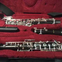 Bulgheroni 901 Профессиональный эбеновый C ключевой гобой Мельхиор покрытый серебром инструмент с Рид кожаный чехол