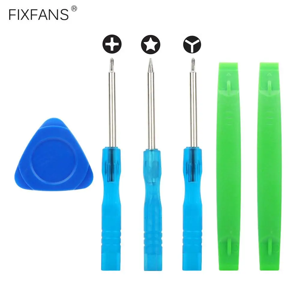 

FIXFANS 6 in 1 Mobile Phone Repair Opening Tool Kit for iPhone 7 8 Plus X XS Y000 Tri-Point Pentalobe PH000 Screwdriver Set