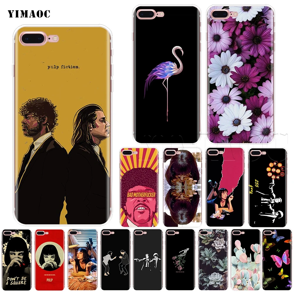 

YIMAOC Pulp Fiction Soft Silicone Case for iPhone XS Max XR X 8 7 6 6S Plus 5 5s se