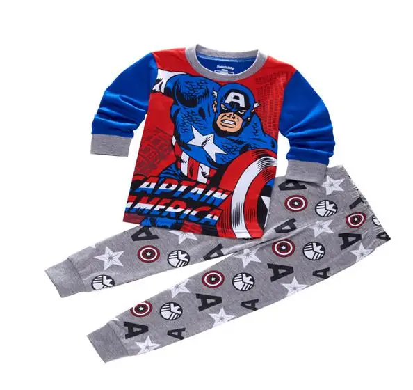 

Cotton Captain America Marvel Kids Pijama Boys Pijamas Pyjamas Kids Boys Sleepwear Children Clothes 2-7t Kids Pijamas