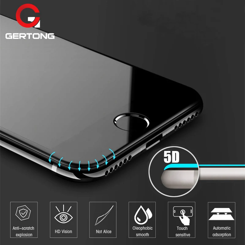5D Gebogene Rand Vollen Abdeckung Screen Protector Für iPhone 6 7 6S Plus 11 Pro Max Gehärtetem Gla
