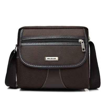 Новые модные повседневные деловые мужские сумки-мессенджеры, черные мужские сумки через плечо, сумки через плечо - Цвет: brown thwart