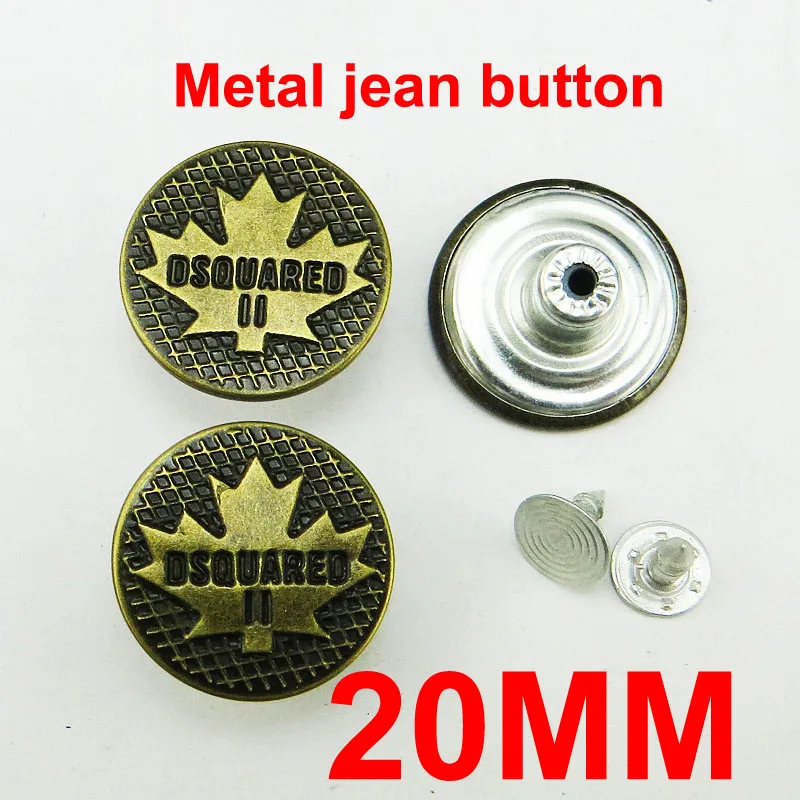 30 шт. 20 мм буквы бронзового тона металлические кнопки для джинсов круглые пуговицы 20 мм аксессуары для одежды JMB-153 - Цвет: 21