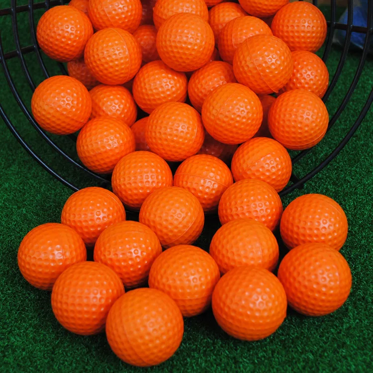 Эластичный внутренний мячик для гольфа, мягкий игровой мяч, желтый шарик из ПУ для гольфа, тренировочные эластичные пенопластовые губки для гольфа, резиновые мячики в оболочке