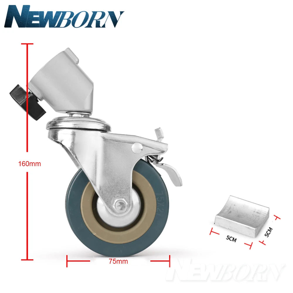 3 шт. 22 мм фото Heavy Duty Универсальный колесико для стоек освещения и студия Boom Фотостудия аксессуары