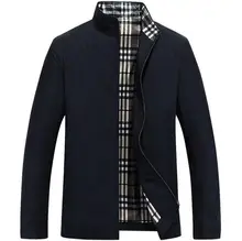 Men’s business casual jacket British style Fashion 2016 spring autumn plaid lining simple wild male easy-care coat Size M-XXXL