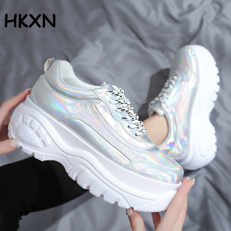 

women sneakers 2019 Fashion White Platform Sneakers Ladies Brand Chunky Causal Shoes Woman Leather Sports Shoes Chaussure Femme