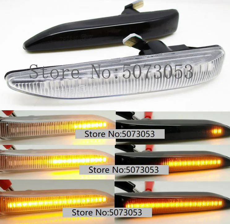 

2 Pieces Car LED Side Marker Light Dynamic Flowing Sequential Indicator Lamp Auto Turn Signal Light For BMW 7 Series E65 E66 E67