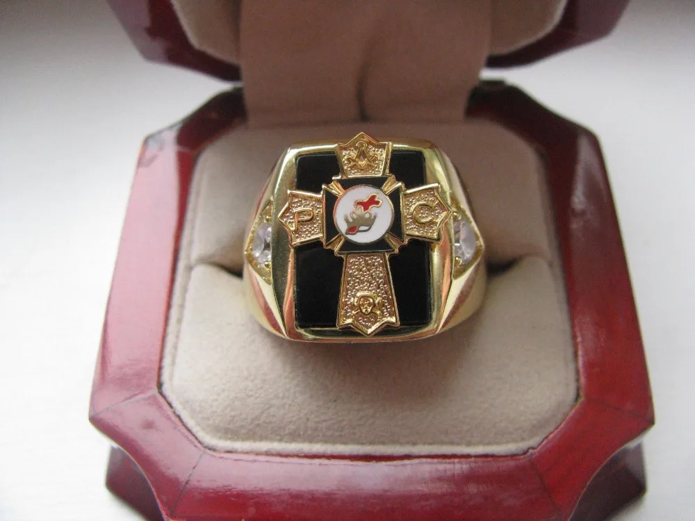 Горячая продажа натуральный оникс 18kt золото заполнены новые мужские Рыцари