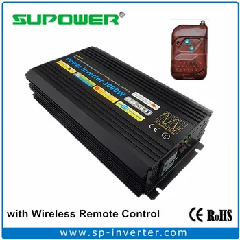 

95% Efficiency 3000W DC to AC 220V or 110V with Wireless Remote Control Pure Sine Wave Power Inverter for Off Grid Solar System