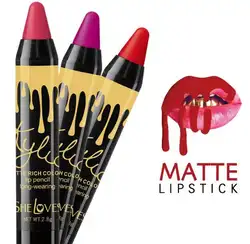 24 шт./кор. она любит высокое качество Matte Lip Губная помада Макияж прочного 24hr губ Sexy Карандаш для губ матовая богатый Цвет Бесплатная доставка