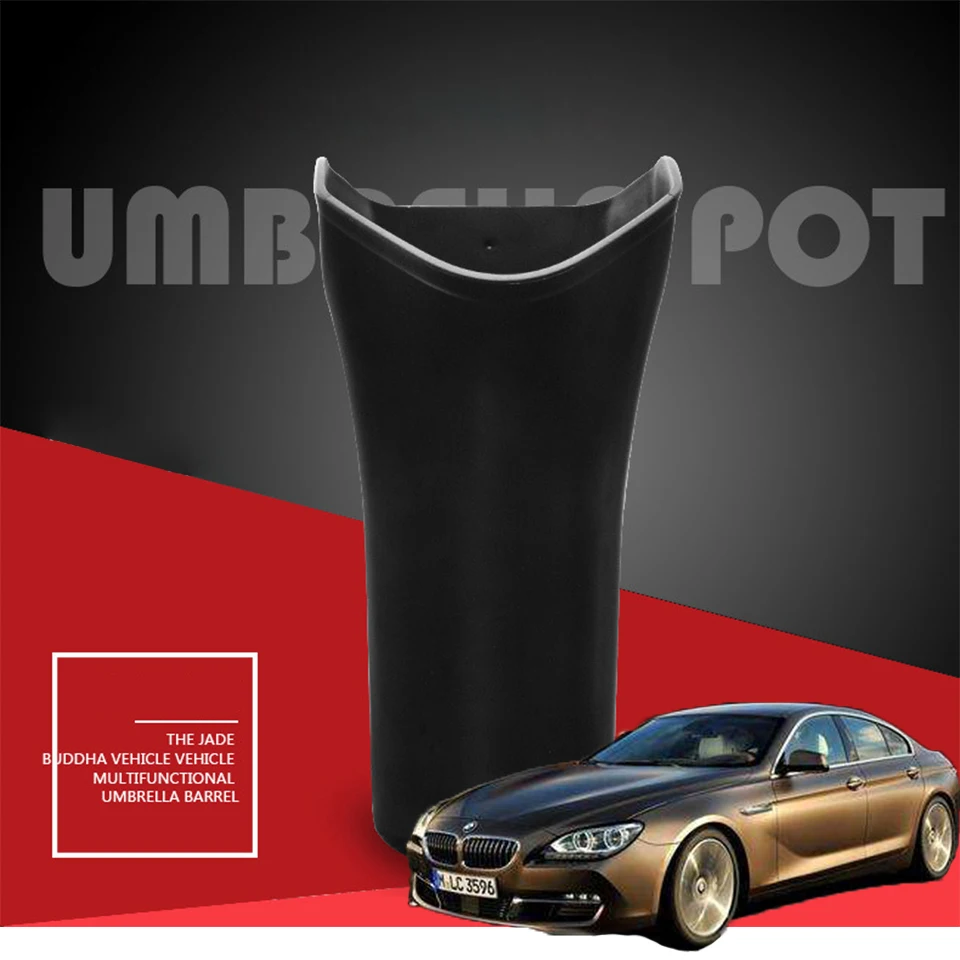 Car Umbrella Water Cup Storage Bucket For Mitsubishi Lancer 10 ASX Pajero X Ford Focus 2 3 Fiesta Citroen C4 C5 C3