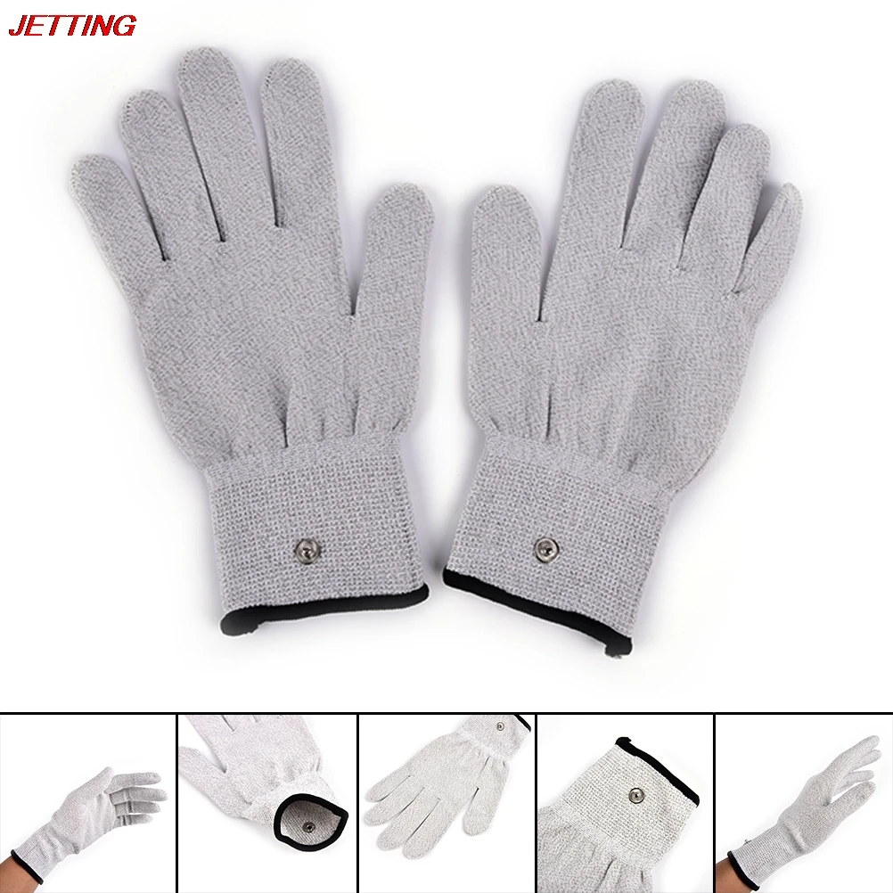 Electrode Gloves Electrical Shock Fiber Therapy Massage, Electro Shock