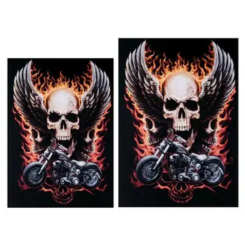 

5D DIY Full Round Rhinestone Mosaic Diamond Painting Motor Skull Paintings Diamond Cross Stitch Home Decoration Gift