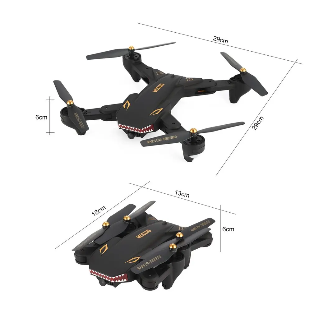 VISUO XS809S Радиоуправляемый Дрон WiFi FPV широкоугольный 720P камера удержание высоты