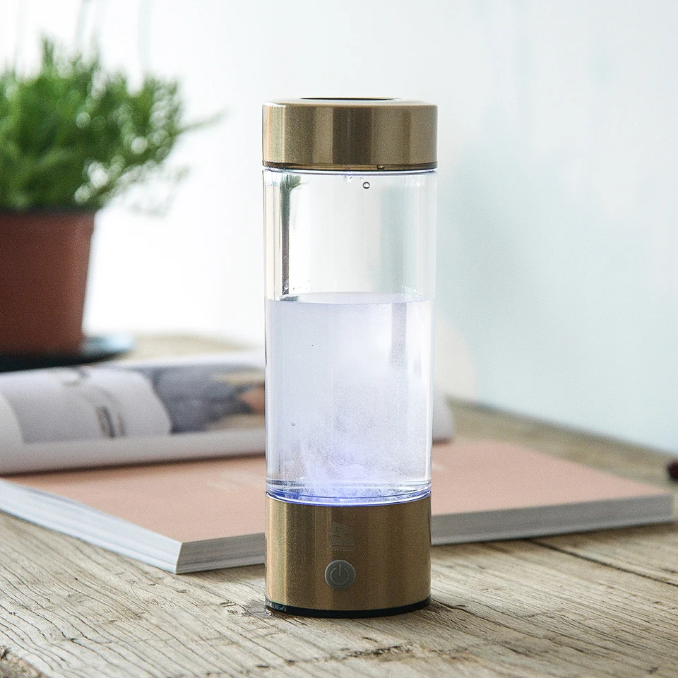 

Hydrogen Water Bottle Ionizer Generator Maker Energy Cup Safe Healthy Anti-Aging USB Rechargeable Gift 400ML