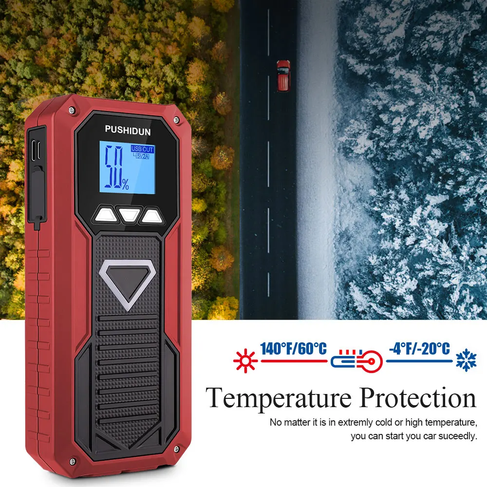 

Emergency Jump Starter Type C Two Way Fast Charge 5 in 1 Multifunction Tool for 2.0 Diesel 5.0L Petrol New Fresh Battery Booster